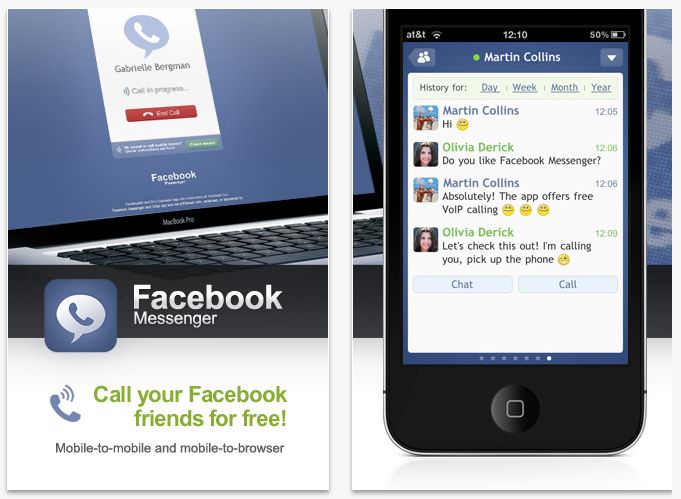 Facebook Messenger en la AppStore